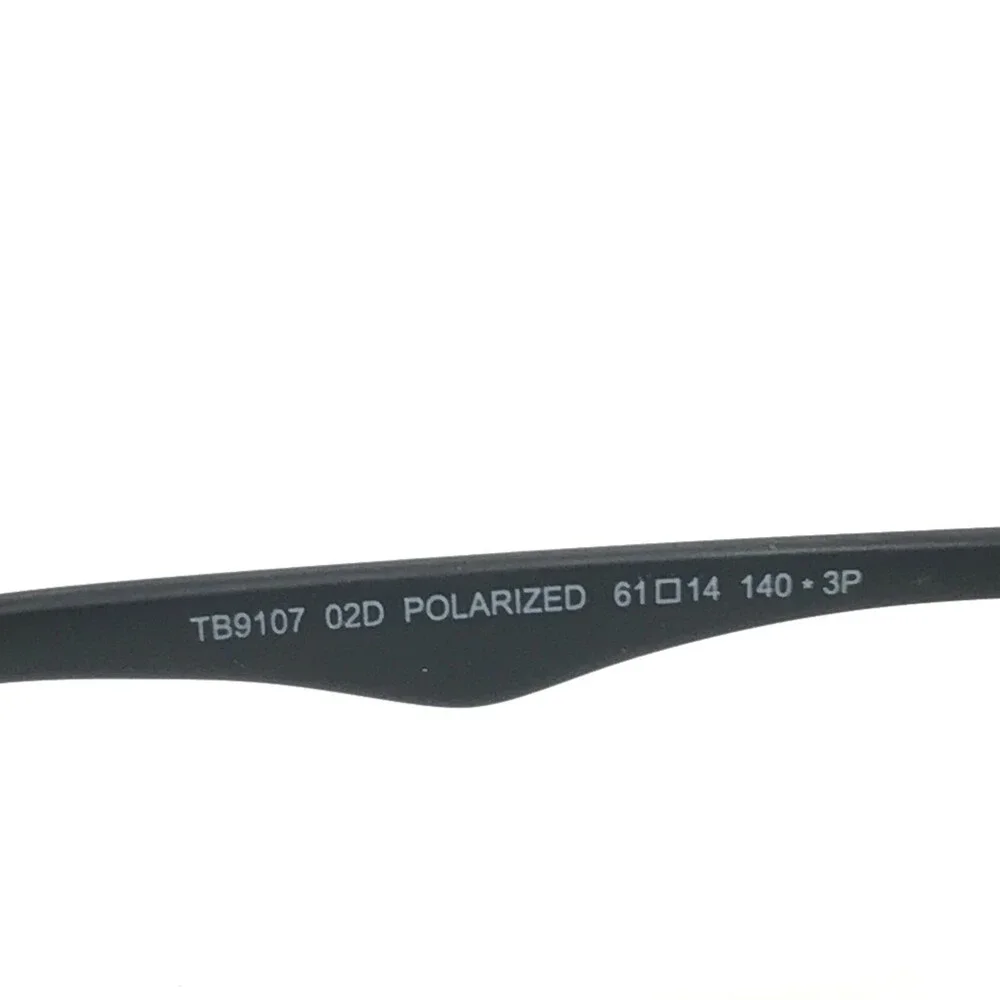 Timberland Sunglasses TB9107 02D Black Square Frames with Gray Lenses 61-14-140
